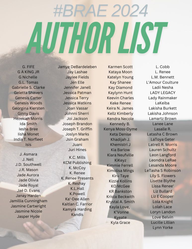 A long list of Authors names