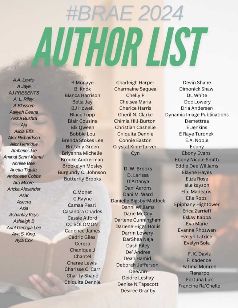 A long list of Authors names participating in #BRAE2024 