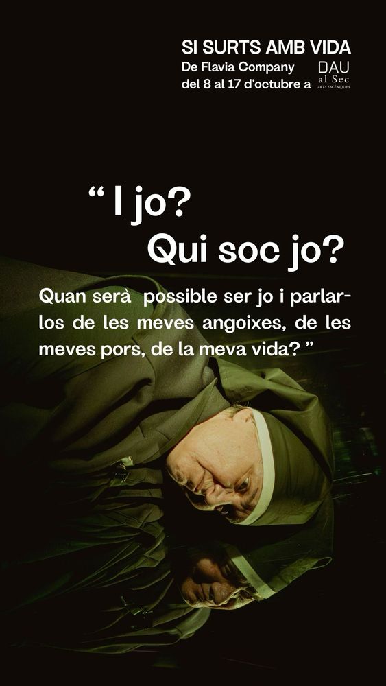 Si surts amb vida, de Flavia Company. Amb Anna Güell. Una producció de Q-ars Teatre.