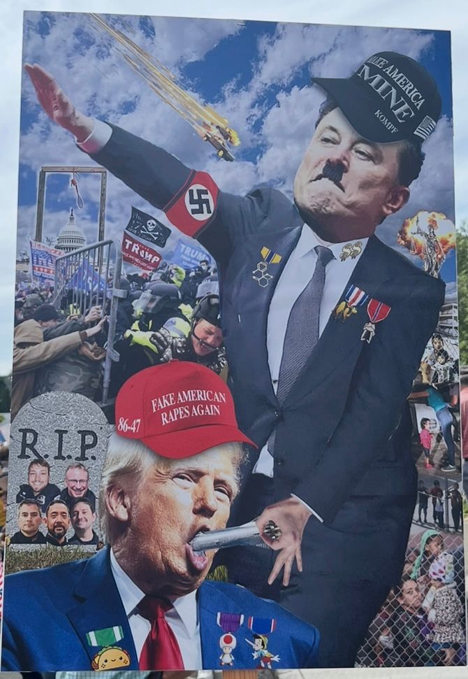 Insanely funny poster of muskrat and the orange piece of shit