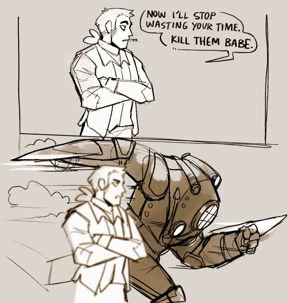 quick of Orion commanding his partner to attack. He says "Now I'll stop wasting your time. Kill them babe."