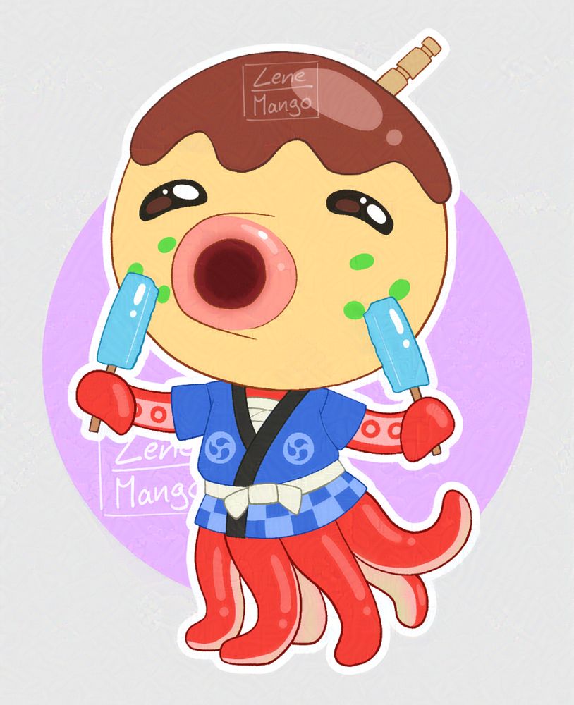 Sketch of Zucker from Animal Crossing