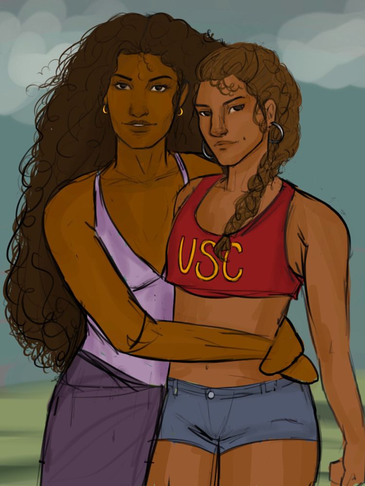 Laila McDermott & Cat Alvarez from the All For The Game book The Sunshine Court and The Golden Raven