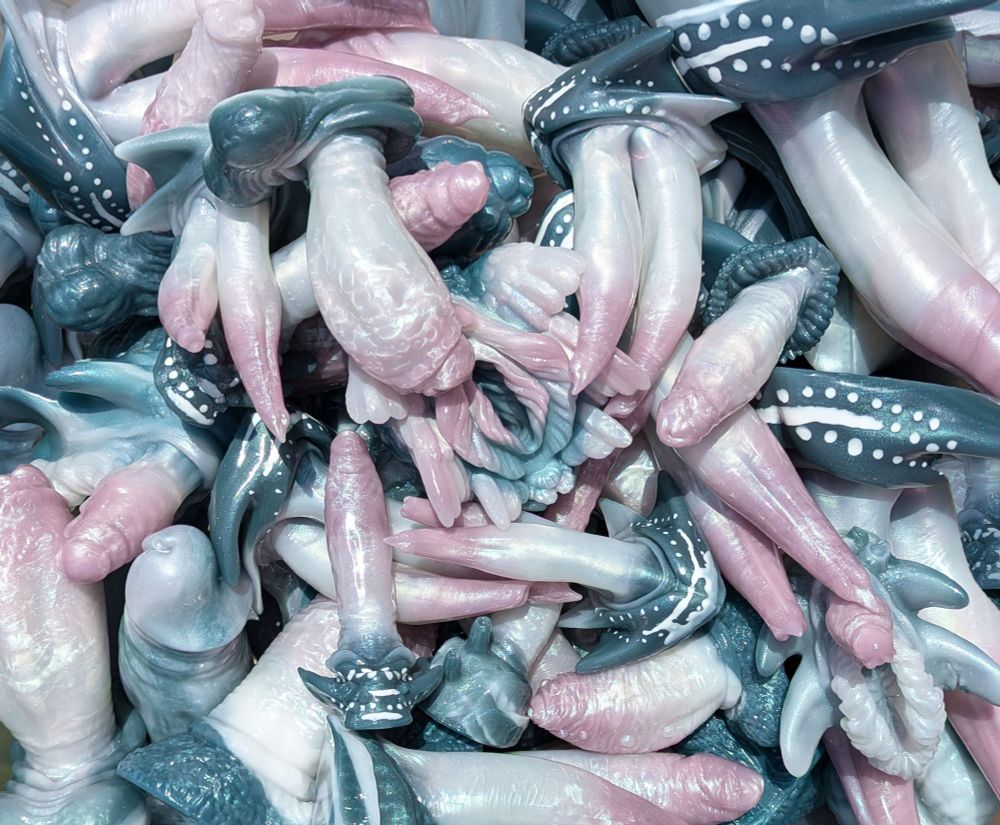 whale shark colored silicone sex toys