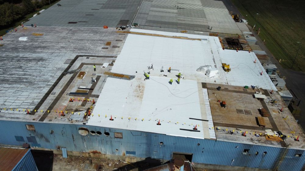 Large Commercial roof replacement 