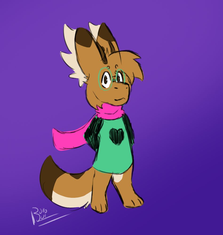 My main/sona Benjiro wearing Ralsei's outfit from the Video Game created by Toby Fox, the same creator as Undertale's game, Deltarune

yes I put that much detail into describing what I was trying to say