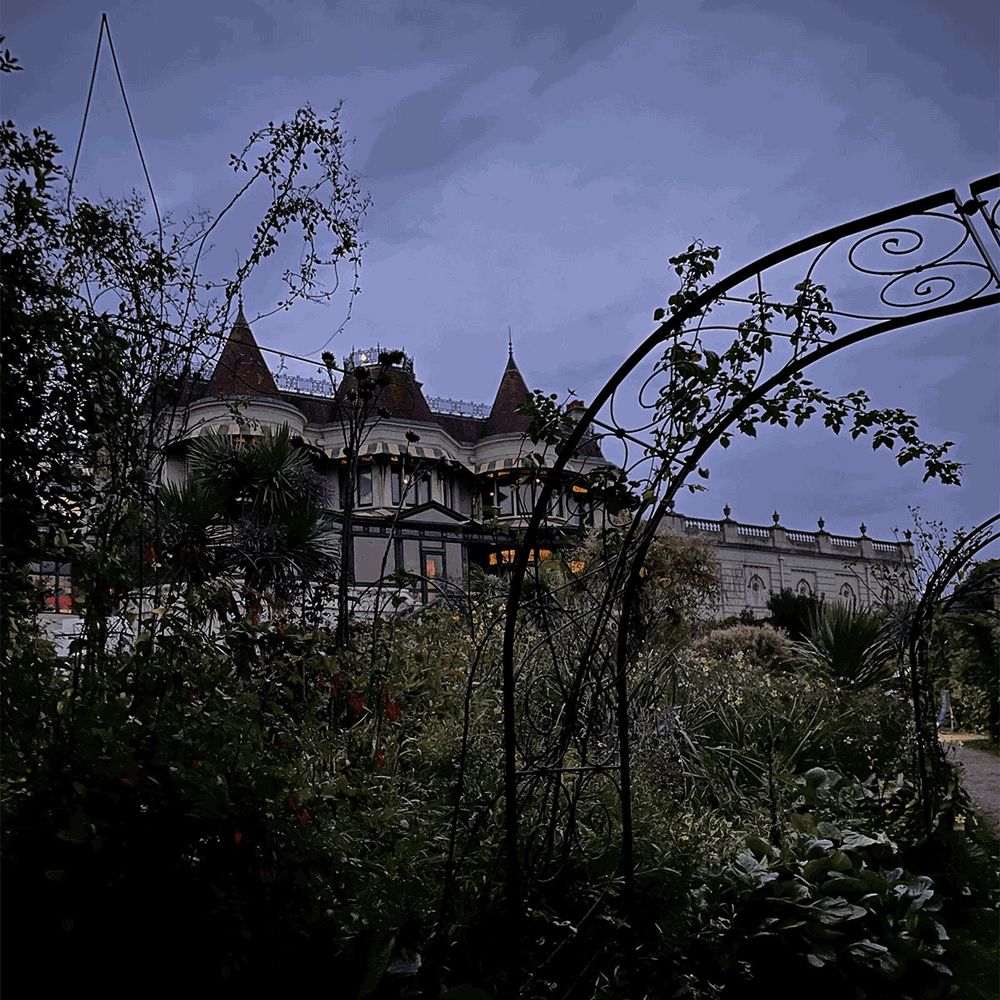 Slideshow of 3 images: Russell-Cotes Art Gallery and Museum, mourning stationery and a cotton rag gothic sketchbook with black velvet ribbon.