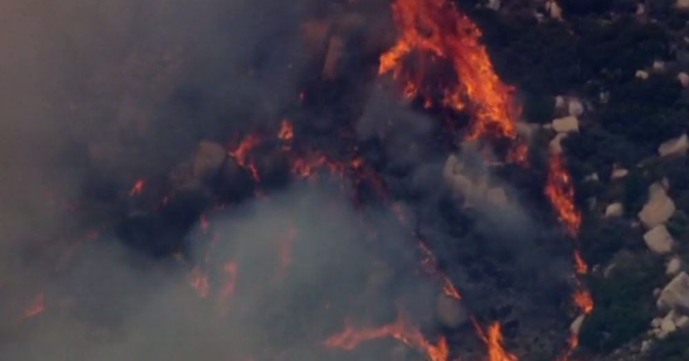 Line Fire burns in San Bernardino County as it remains 83% contained, no structures threatened