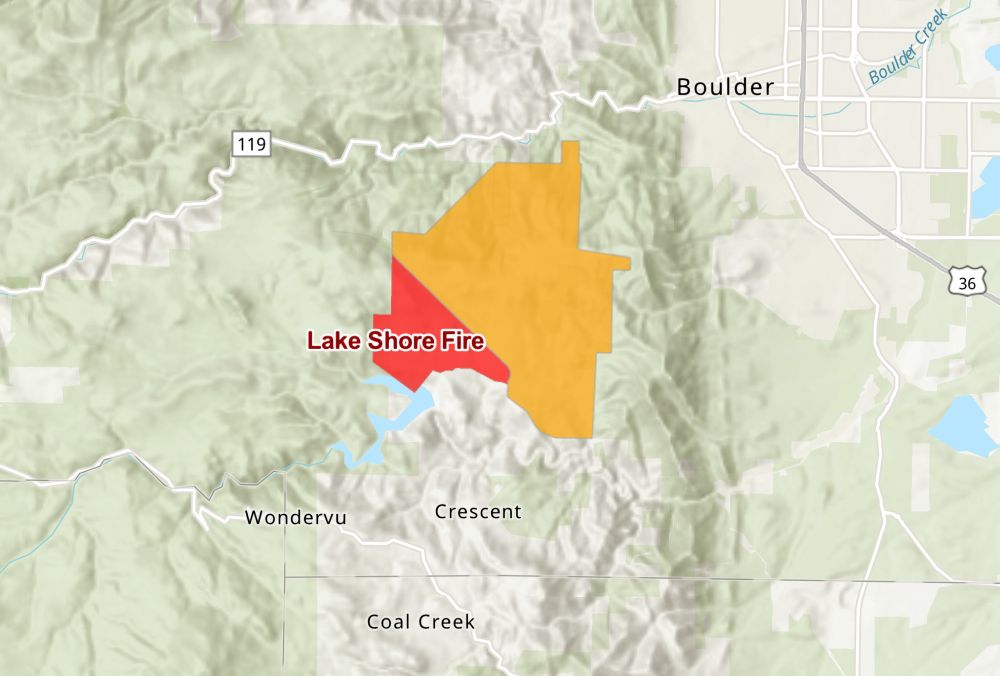 Lake Shore Fire burning near Gross Reservoir in Boulder County: Live updates