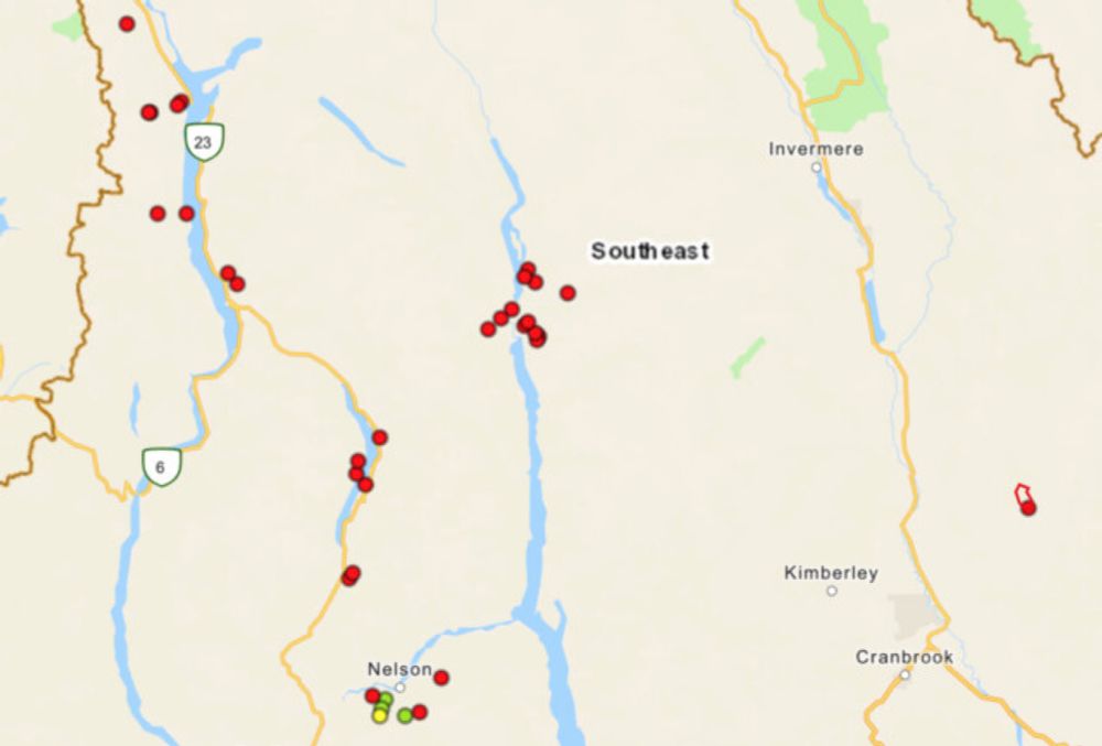 Lightning sparks dozens of new wildfires across Kootenays Wednesday night - BC News