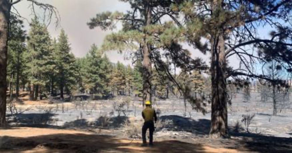 Davis Fire crews to patrol containment lines; 5,824-acres, 92% contained