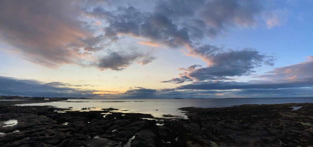Sunset over the Farne Islands