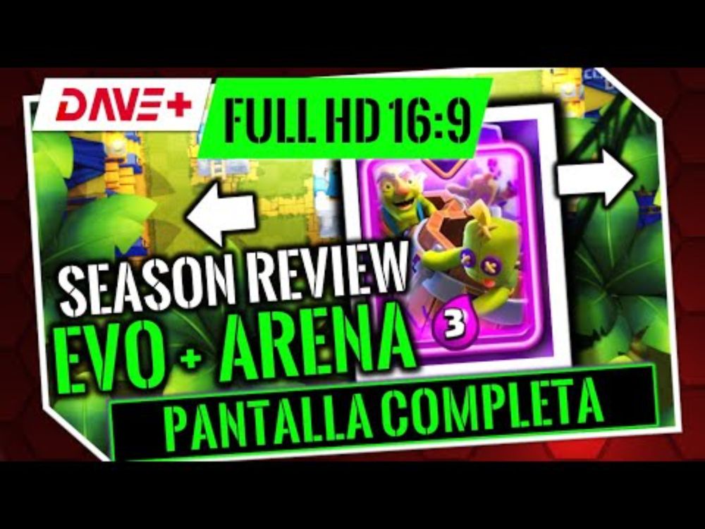 Cómo se ve Clash Royale en pantalla completa... - Arena Gambito de Duende en 16:9 Full HD | DAVE+