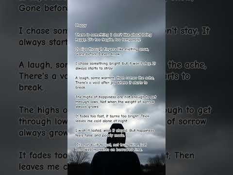 Happy, an original poem #poetry #sad #deepthoughts #original #poem #overthinking #happy
