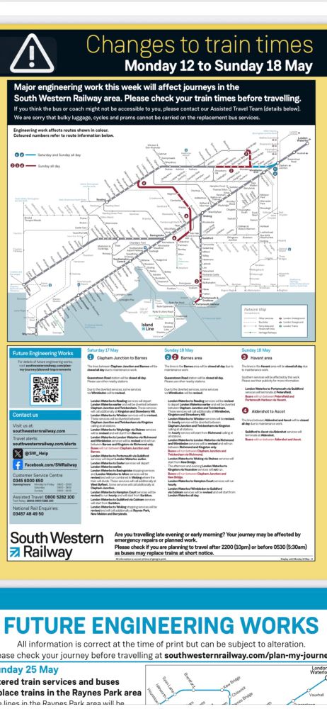 SWR engineering works map