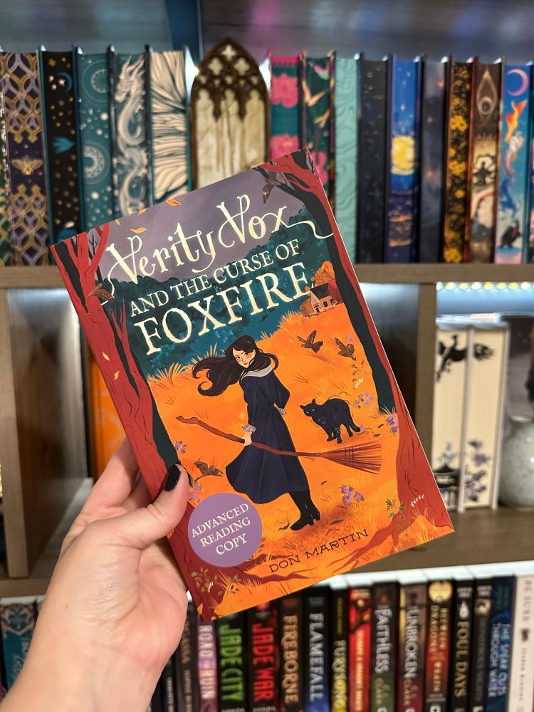Verity Vox and the Curse of Foxfire: cozy-meets-creepy YA with a witch apprentice, missing townsfolk, and ancient magic awakening under the mountain.
