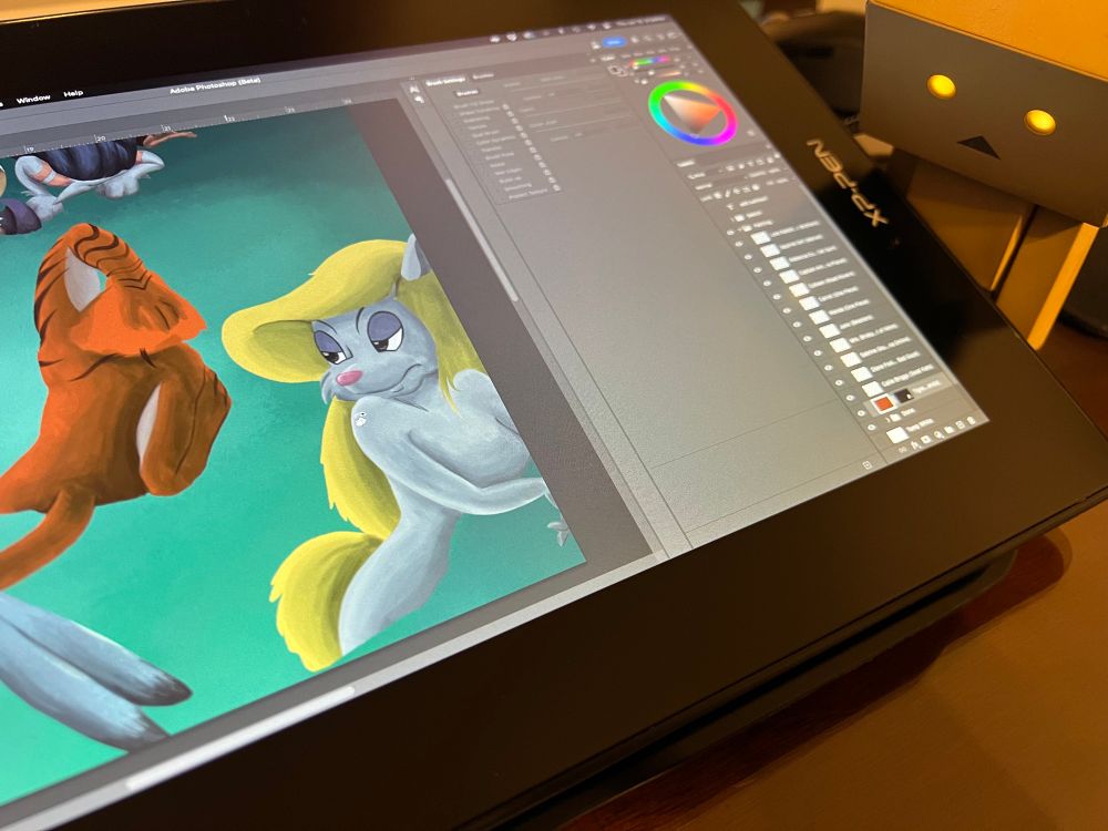 Picture of a wip featuring popular furry characters