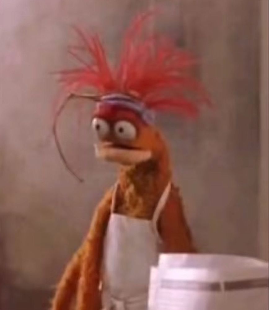 Pepe from the Muppets staring in disbelief 