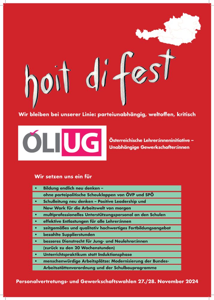 ÖLI-Plakate "Hoit di fest" und "Kennst du deine Rechte?" - 1 für 2