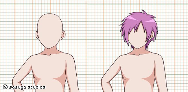 2D vector illustration of character from waist up