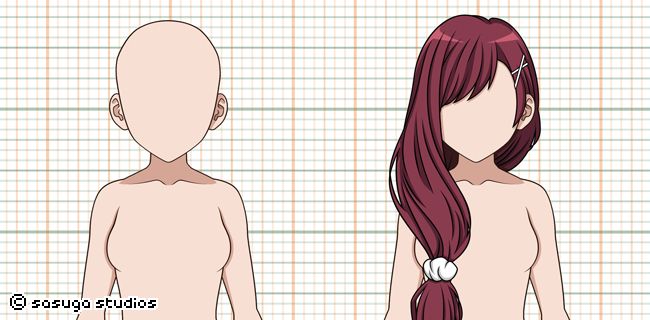 2D vector illustration of character from waist up
