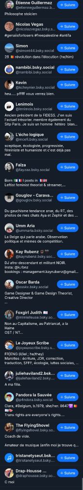 Liste des personnes qui ont aimé son post: Étienne guillermaz, Nicolazvegaz, simon44, Nambibi, kcheynier, lenimois, mcefi, fayzaa,gouglov, ummaria, kayrubenz, osskx,mimielleuse, joyeuxscribe, juliehaviland2, p4ndora,flyingshovel, trisanetyseut, draphouse