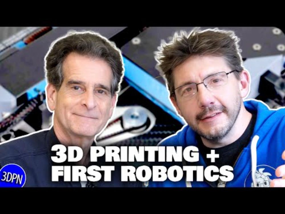 3D Printing UPSIDE DOWN with Dean Kamen (FIRST Robotics!)