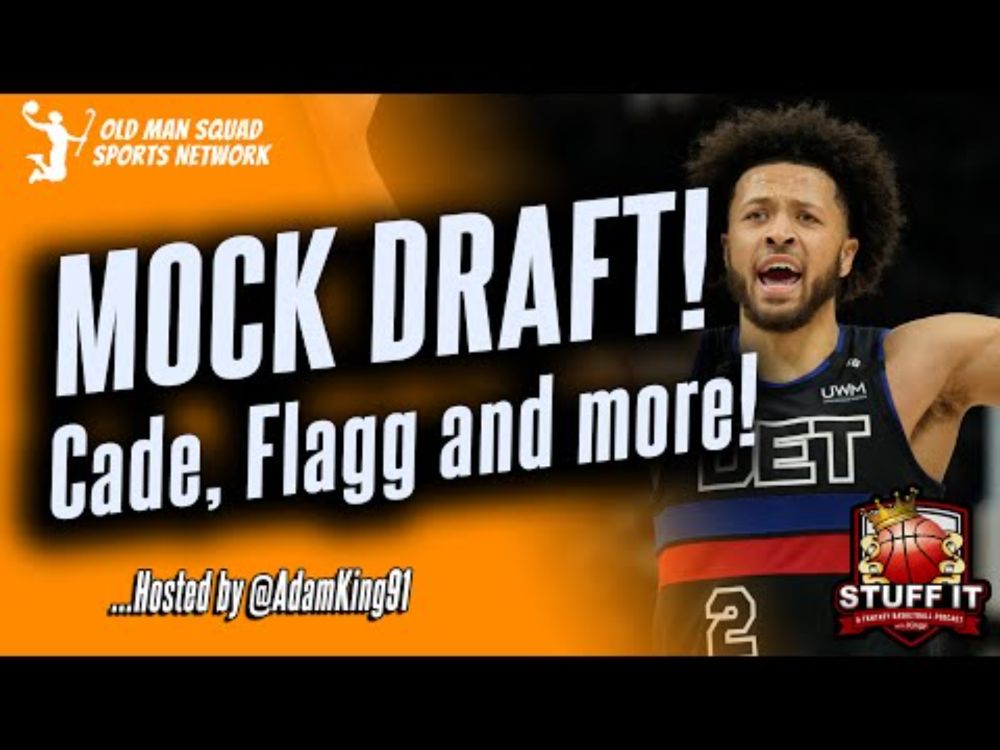 Fantasy Mock Draft with Adam King! | Where Will Cade Cunningham Go?