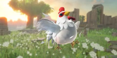 A cucco (chicken equivalent fictional bird) from a Zelda game.