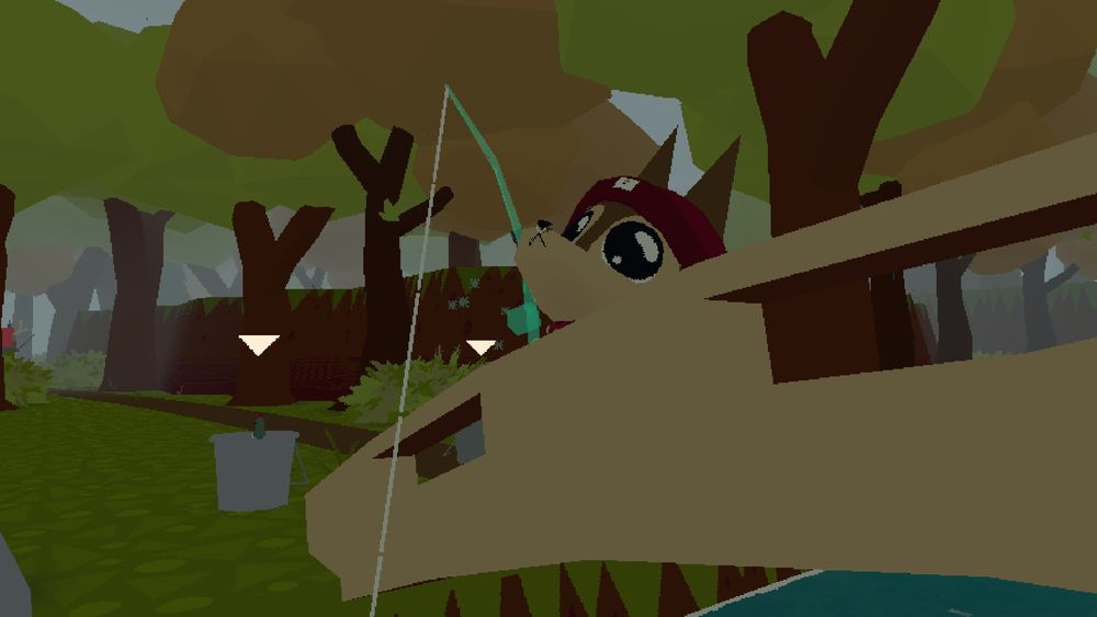 the creature's head poking out from the side of the bridge