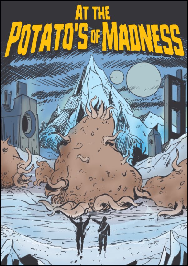 a spoof of at the mountains of madness and old school comics, available on t-shirts at eldritzh.com