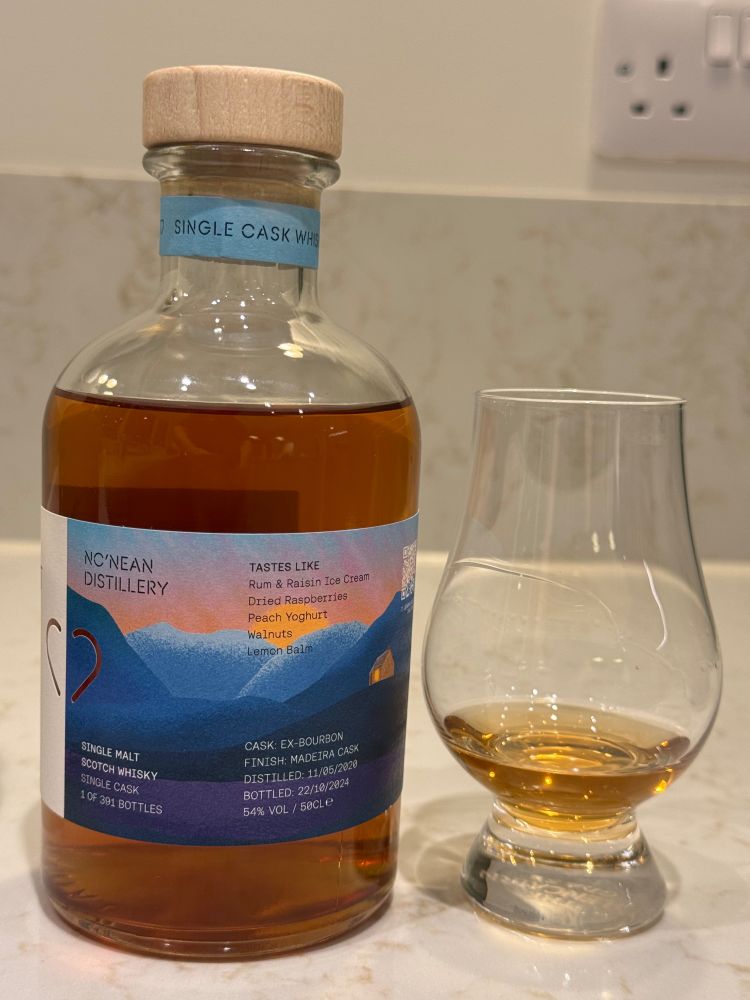 The Heart Cut Nc'Nean ex-bourbon and Madeira cask 4yo