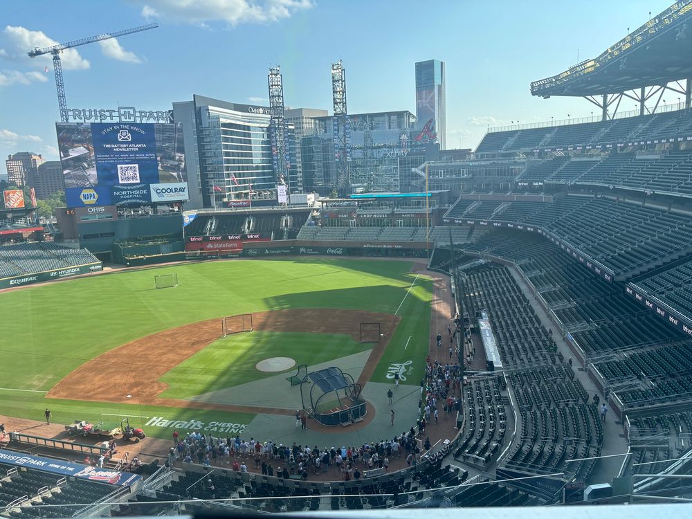 Truist Park before Nationals-Braves.