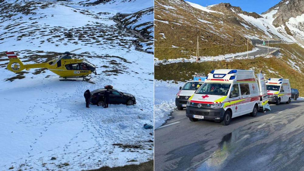 Ehepaare stürzen mit Auto von berühmter Alpenstraße – und haben mehrere Schutzengel