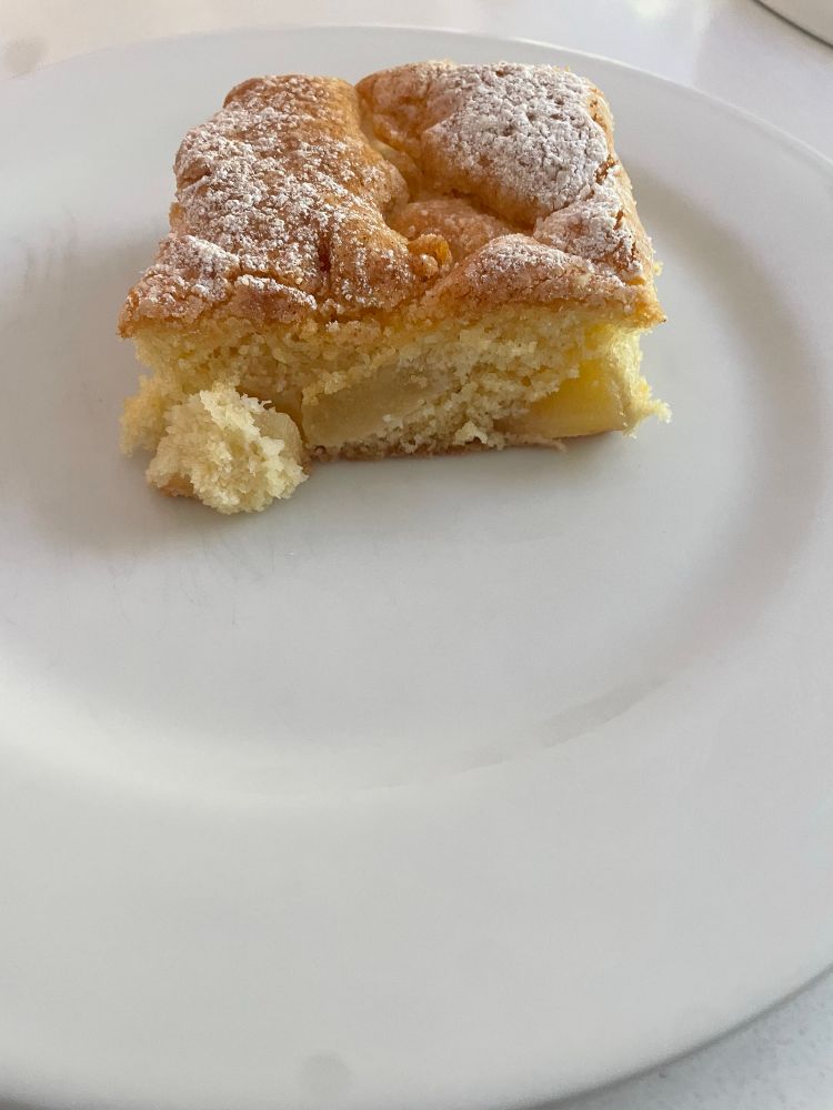 Piece of apple cake