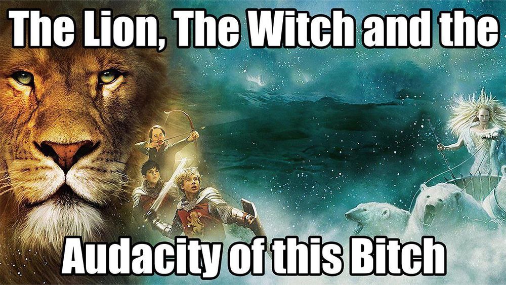 The Lion, The Witch and the Audacity of this Bitch