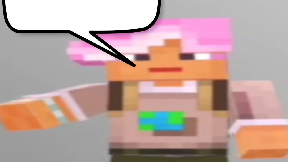 Merl with a speech bubble