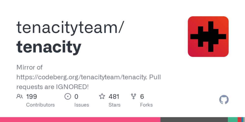 GitHub - tenacityteam/tenacity: Mirror of https://codeberg.org/tenacityteam/tenacity. Pull requests are IGNORED!