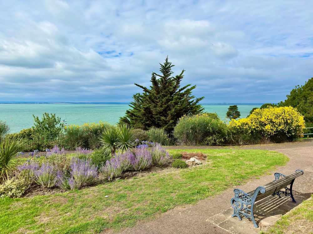 The cliff gardens in Westcliff-On-Sea this morning 