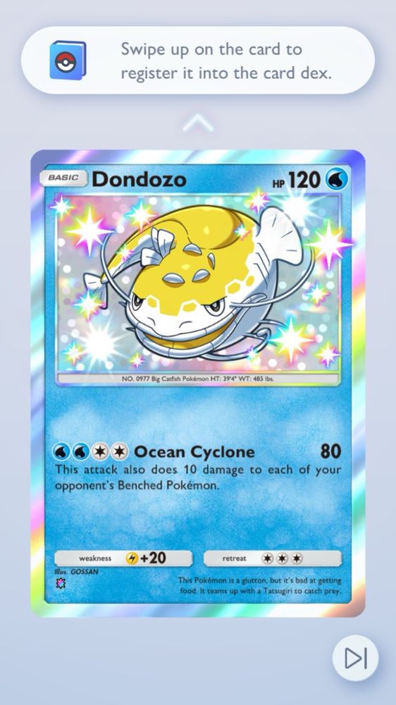 Shiny Dondozo card
