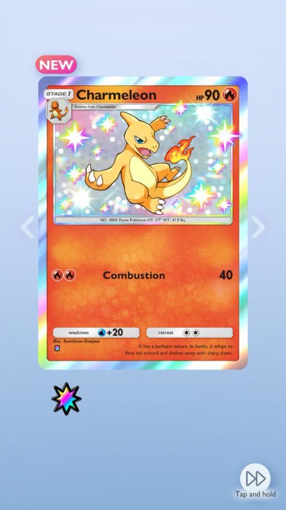 Shiny Charmeleon card