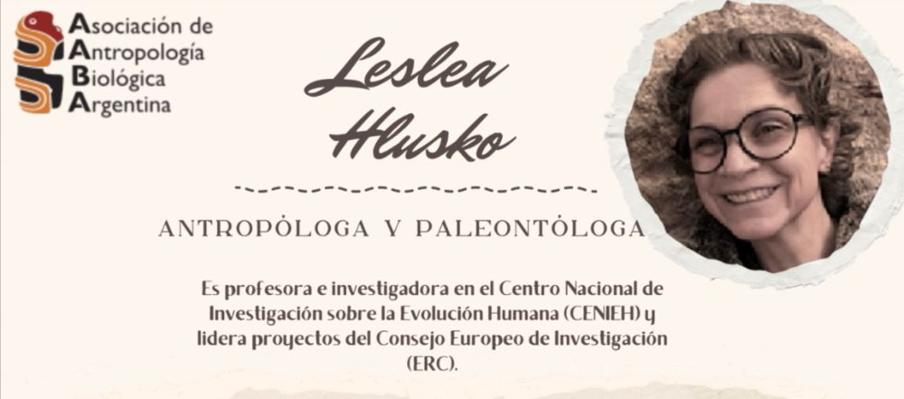 Photo of Leslea and a brief bio that says she is a professor and researcher at the Spanish National Research Center on Human Evolution, supported by an ERC grant