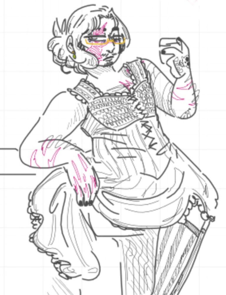 W-James Gold (He/They) <except in this one he's selling himself off for a buck> 