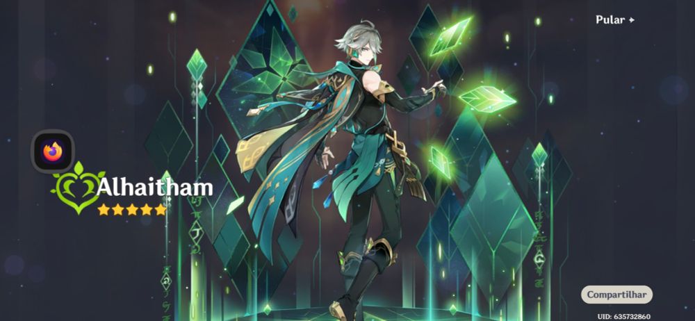 alhaitham de genshin impact quando vc consegue ele no gacha