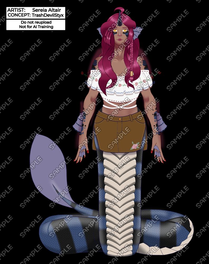 Sample Illustration of my live2d vtuber model