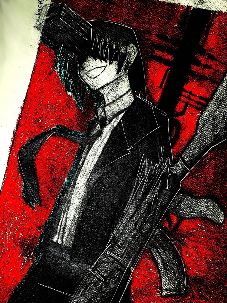 Started the drawing on paper and added some stuff digitally.

I usually like the drawings where I do that