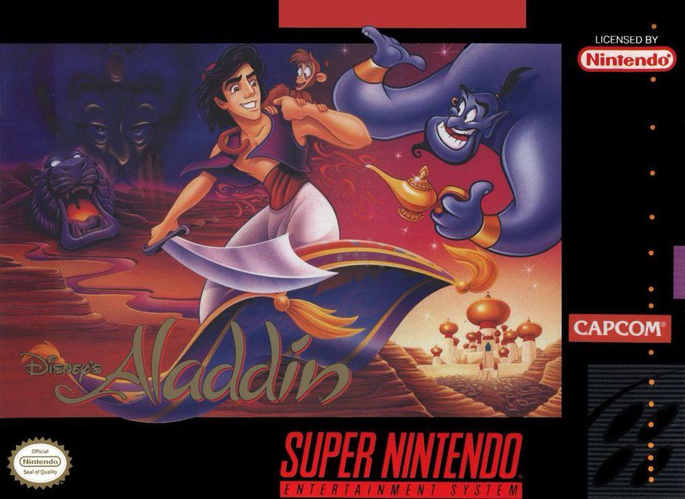 Portada Aladdin Super Nintendo.