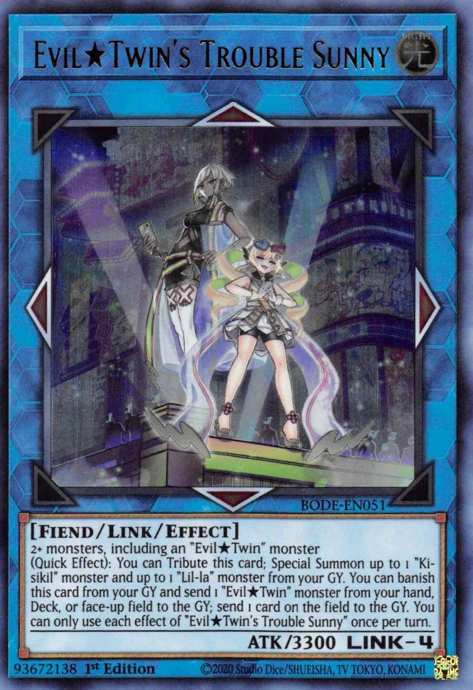 Evil Twin’s Trouble Sunny, a Yu-Gi-Oh! card