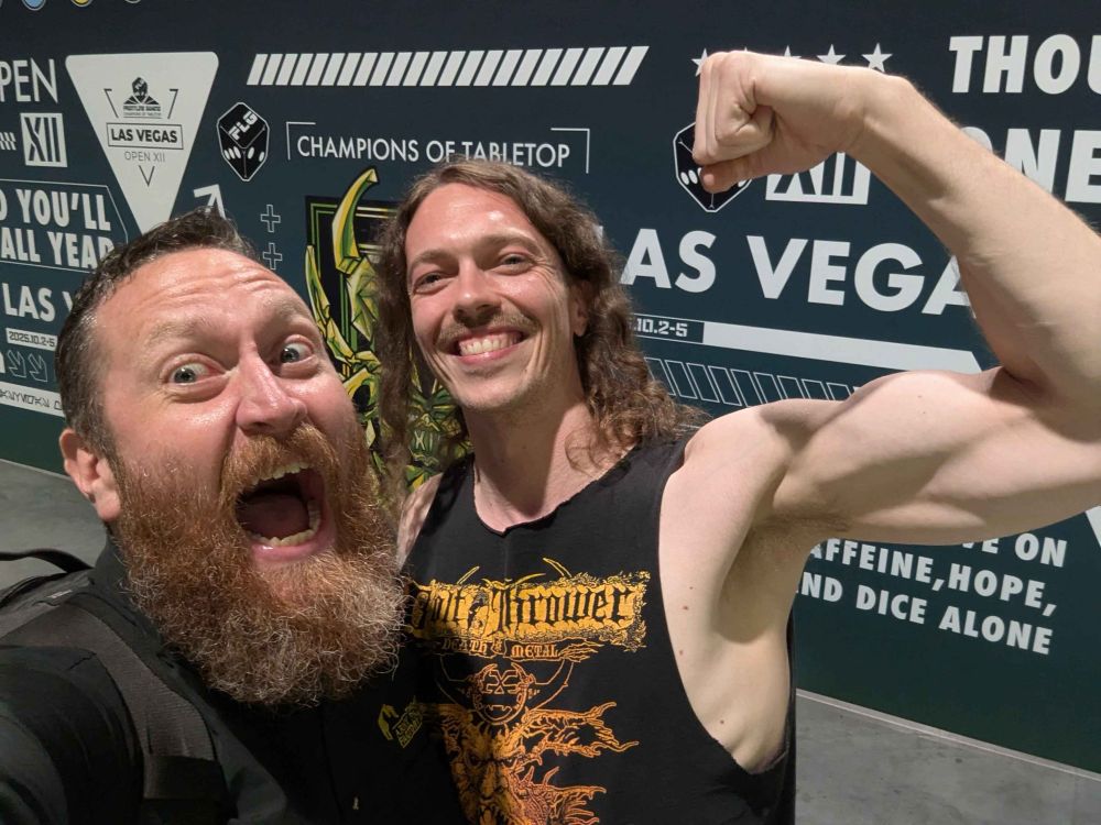 The Glacial Geek and Sam Lenz at Las Vegas Open. 