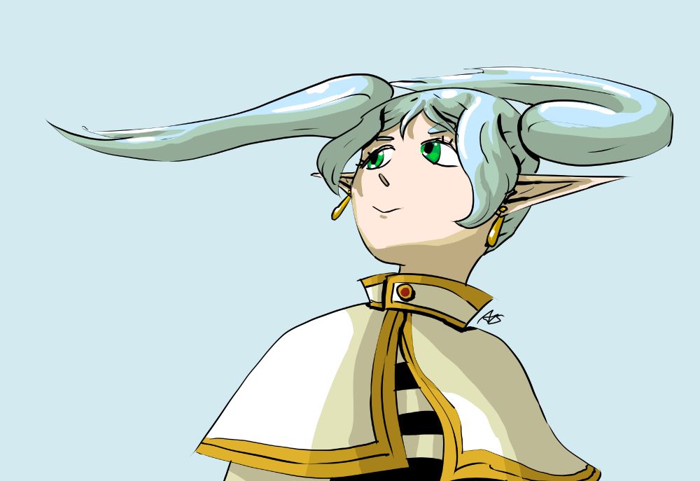 My attempt at the Frieren angle trend.